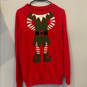 Festive Red Elf Sweater large like new